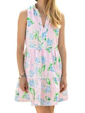 Kiel James Patrick Pink Hydrangea Bloom Dress XS